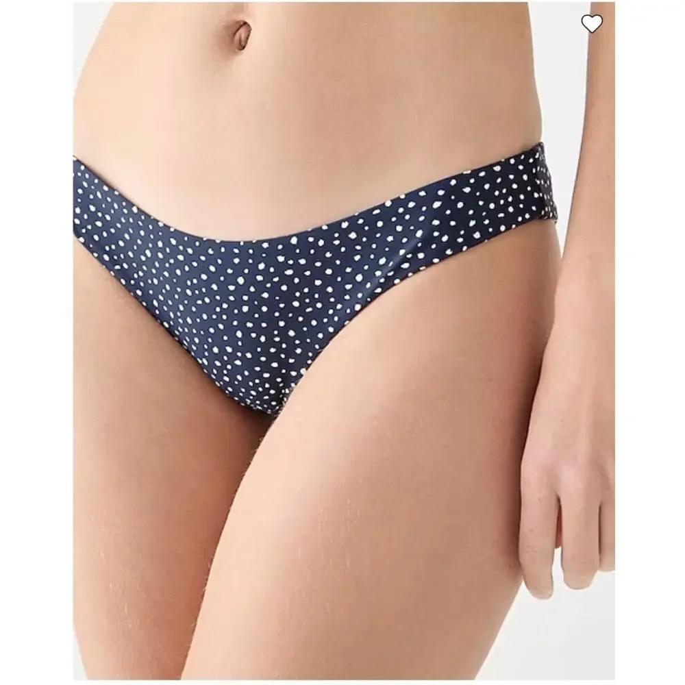 New J. Crew Polka Dot Hipster Bikini Swim Bathing Suit Bottom Women's Size 3X